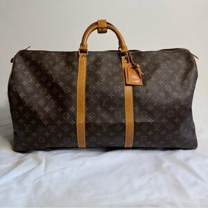 Louis Vuitton Keepall 60 (1987 Vintage Monogram) Duffel Bag
